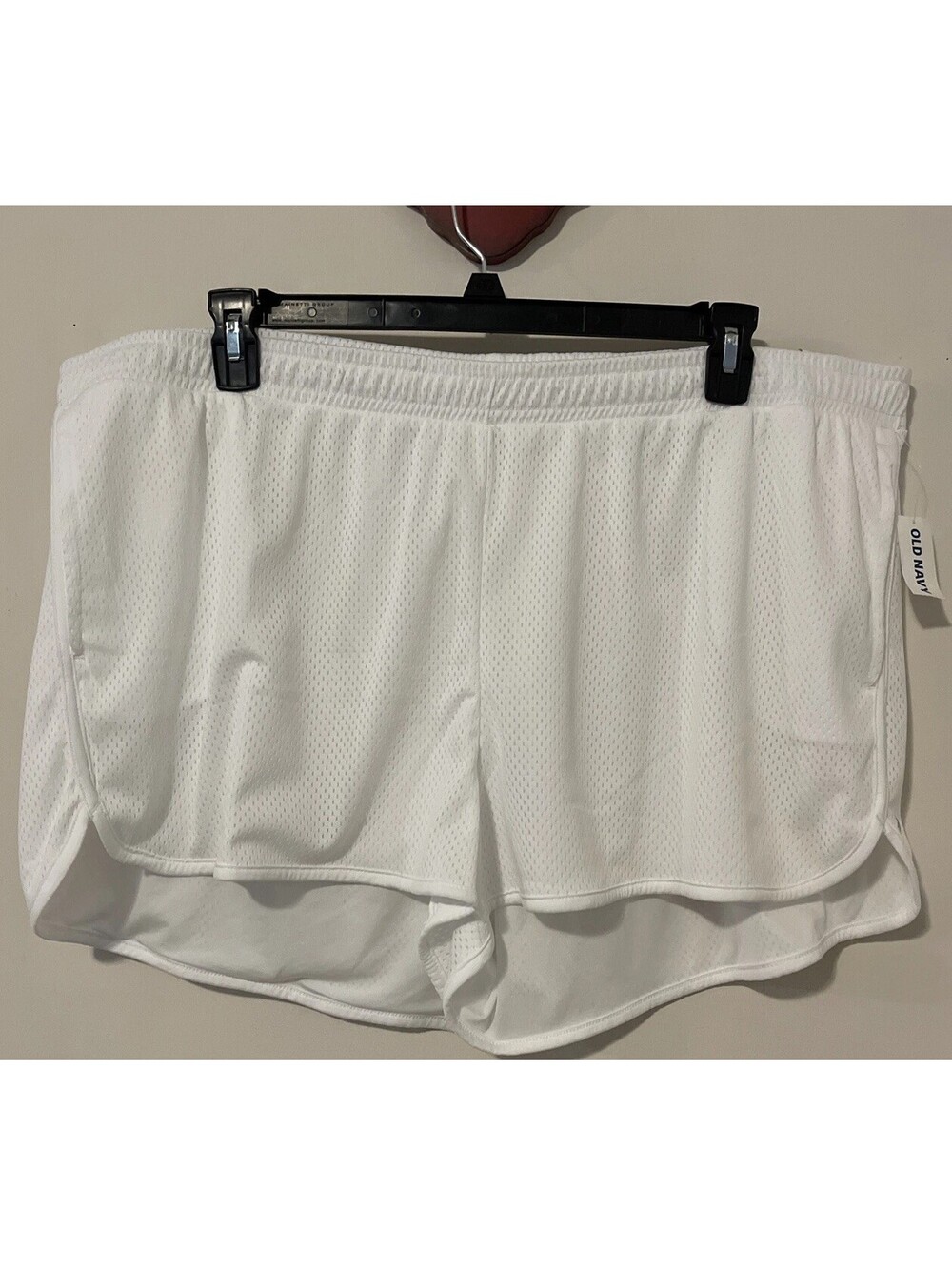 Old Navy Active Womens 2xl White Athletic Pull-On Mid-Rise Shorts NWT! A6179
